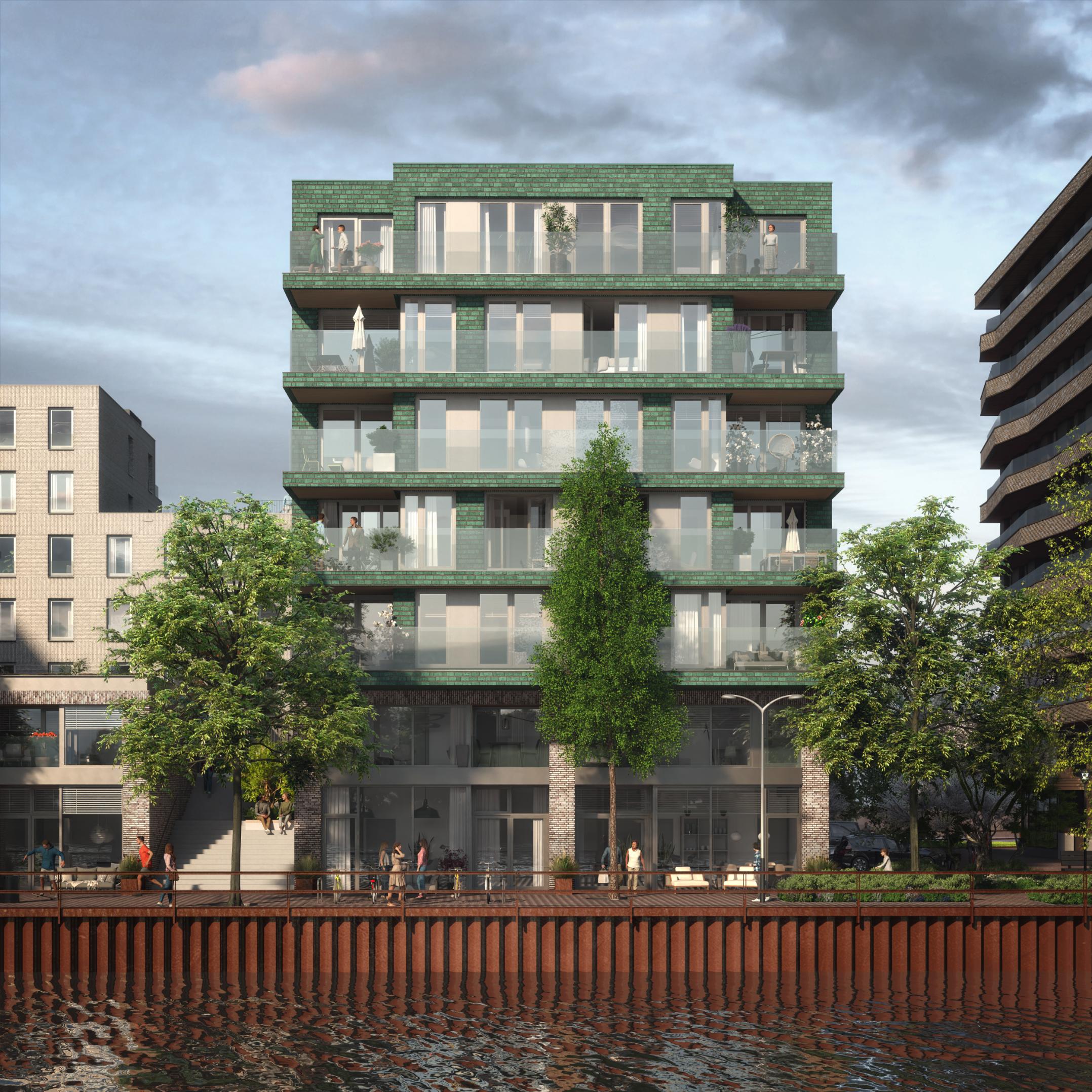 rijnboutt architectuur stedenbouw kop van cruquius amsterdam houtsma frontaal blok4