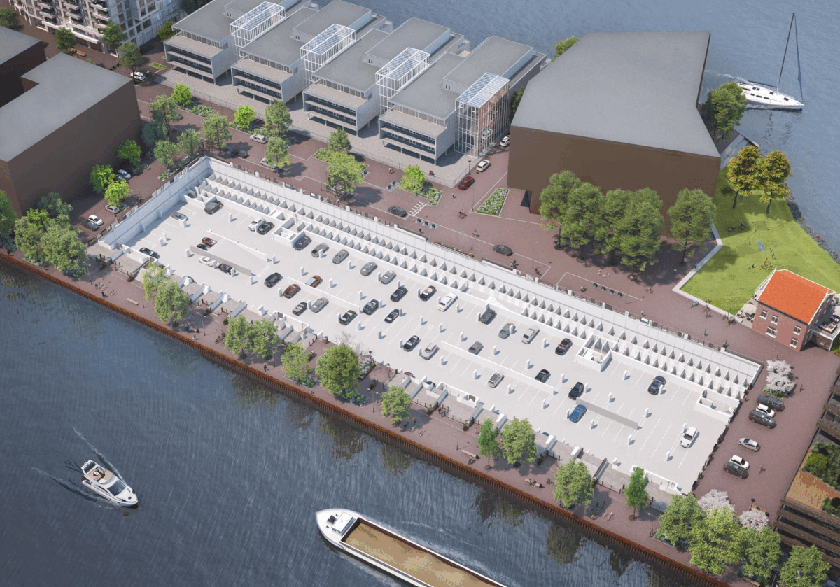 rijnboutt architectuur stedenbouw kop van cruquius amsterdam houtsma vogelvlucht