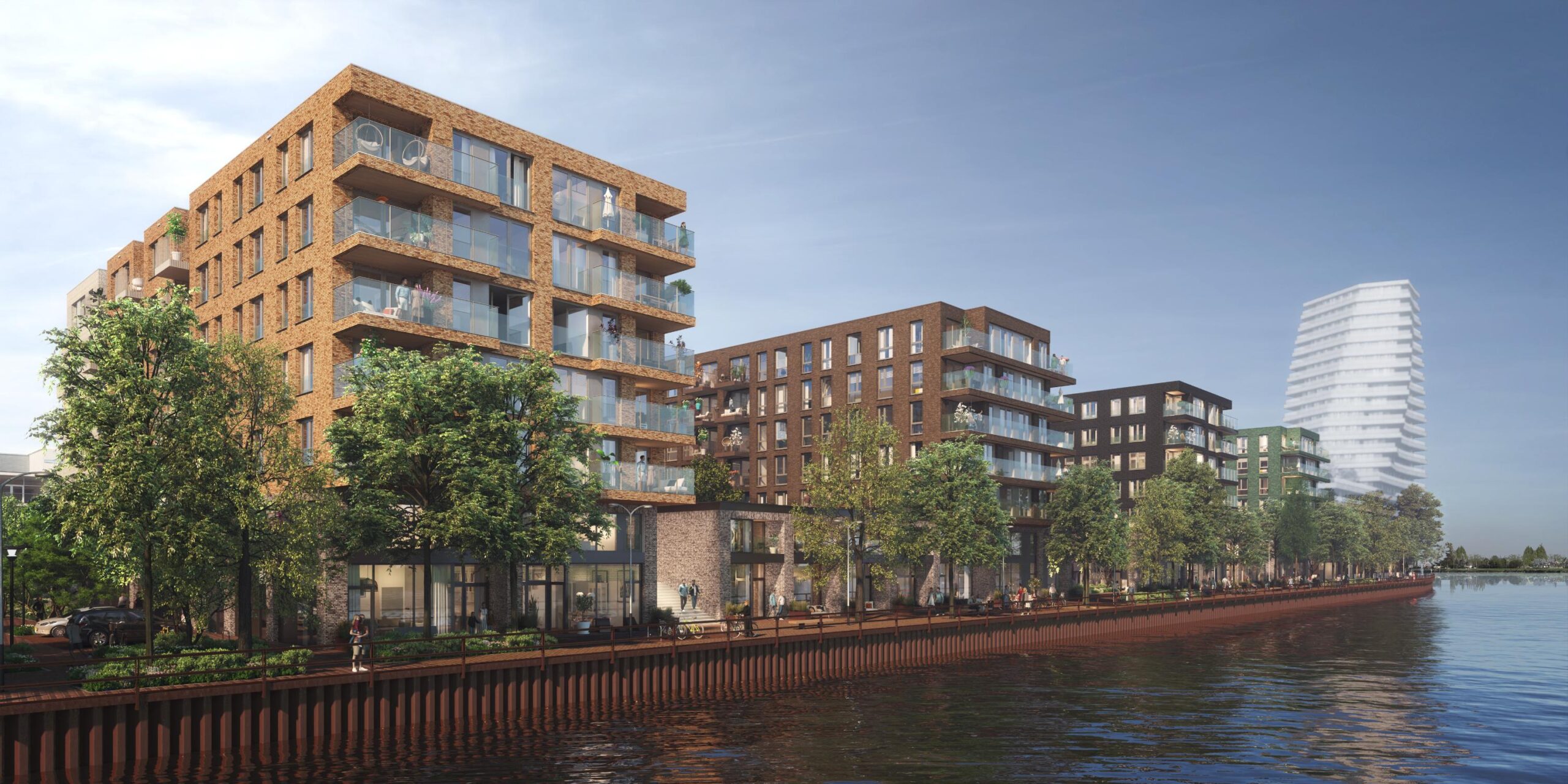 rijnboutt architectuur stedenbouw kop van cruquius amsterdam houtsma_kade_ middag