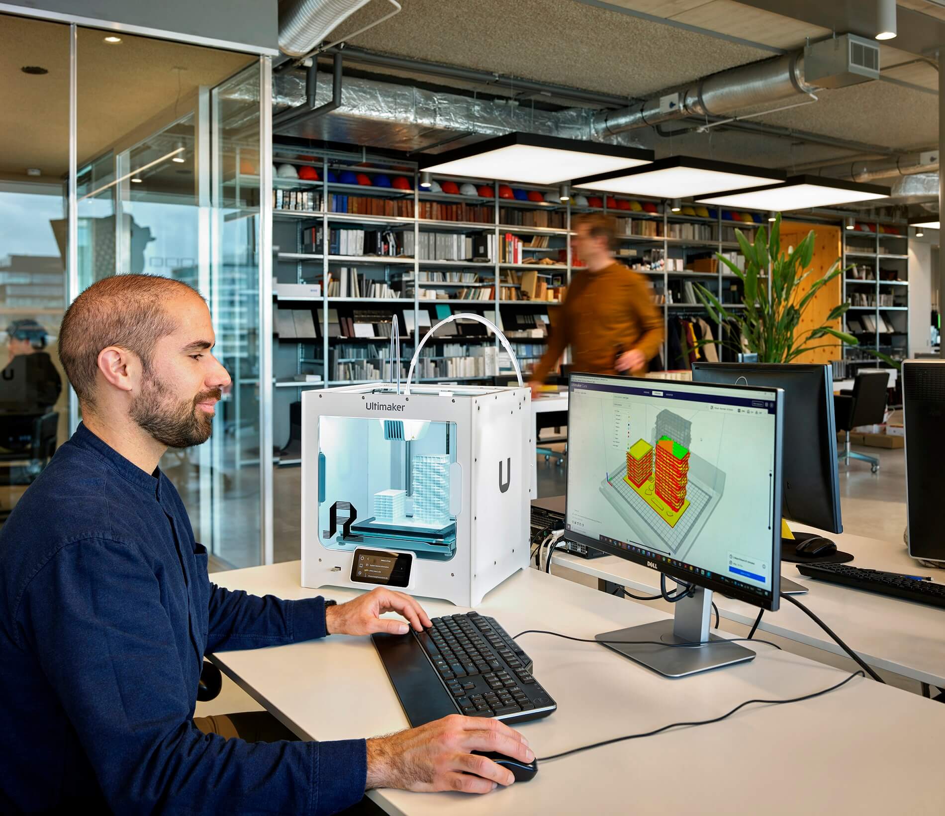 BIM 3D model printen op kantoor Rijnboutt, foto door Kees Hummel