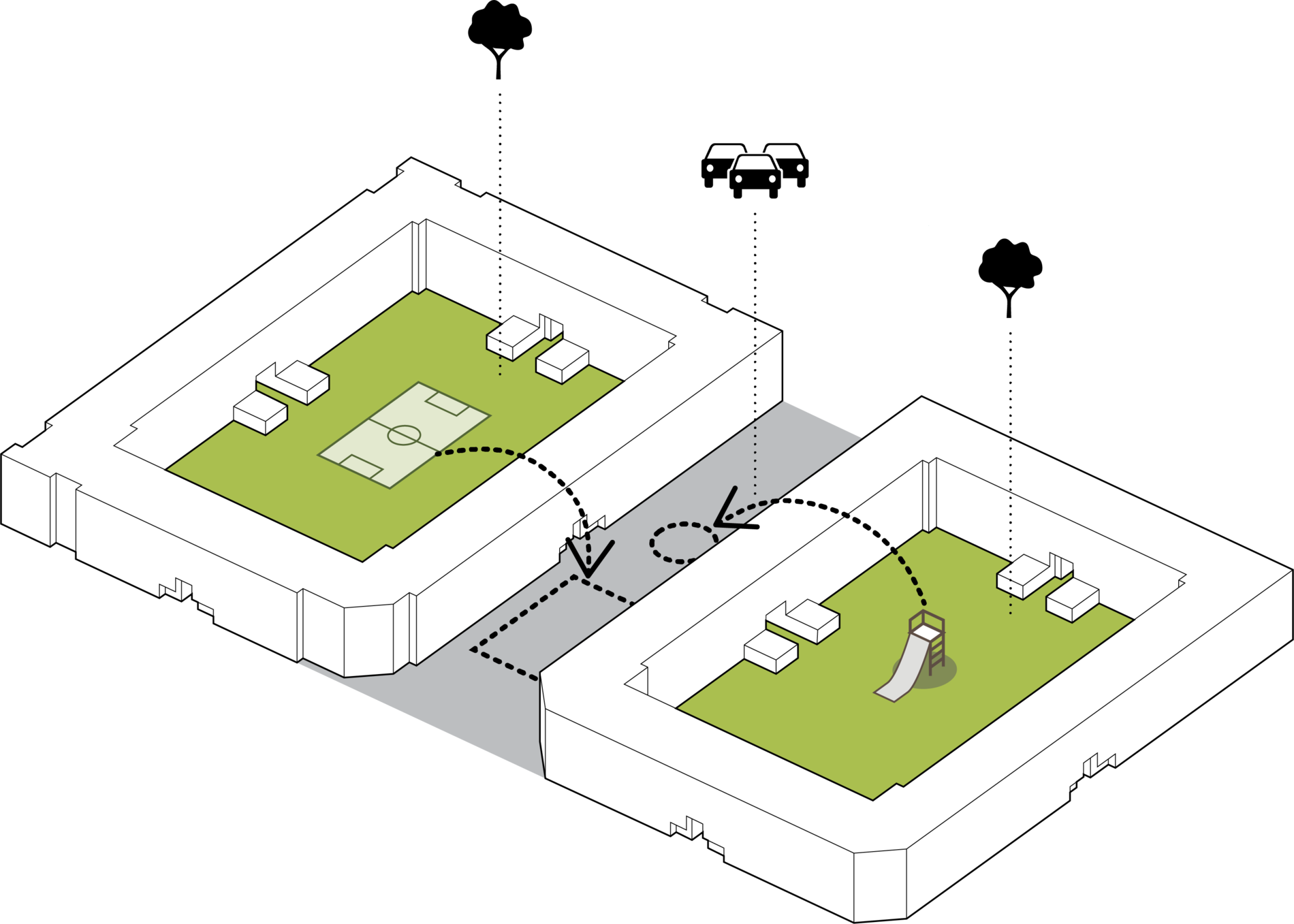 Magazine-Venserpolder axo schema OR bestaand