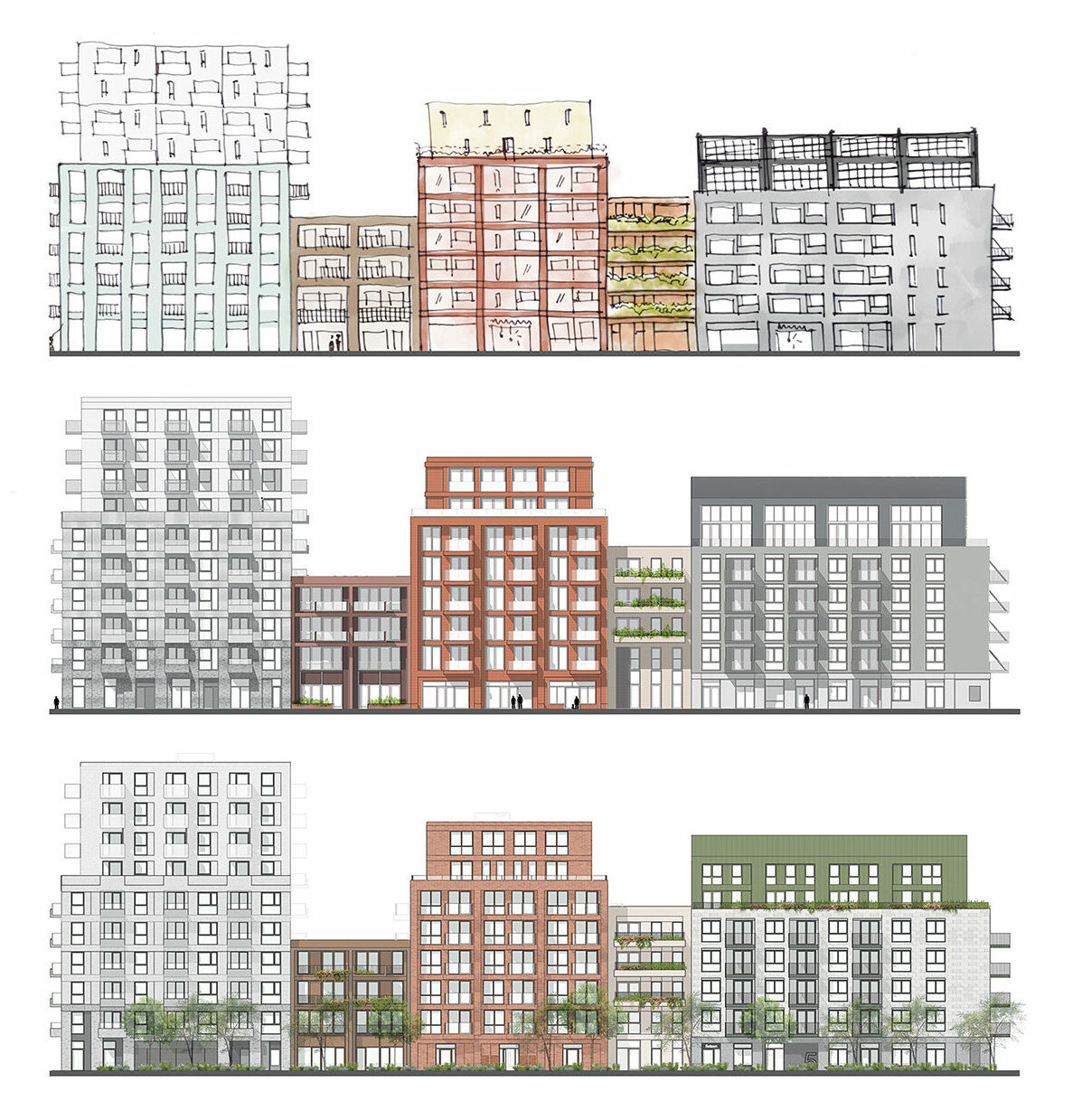 Geveltekening van Klaudia Lachcik van Bloom Merwede in Utrecht