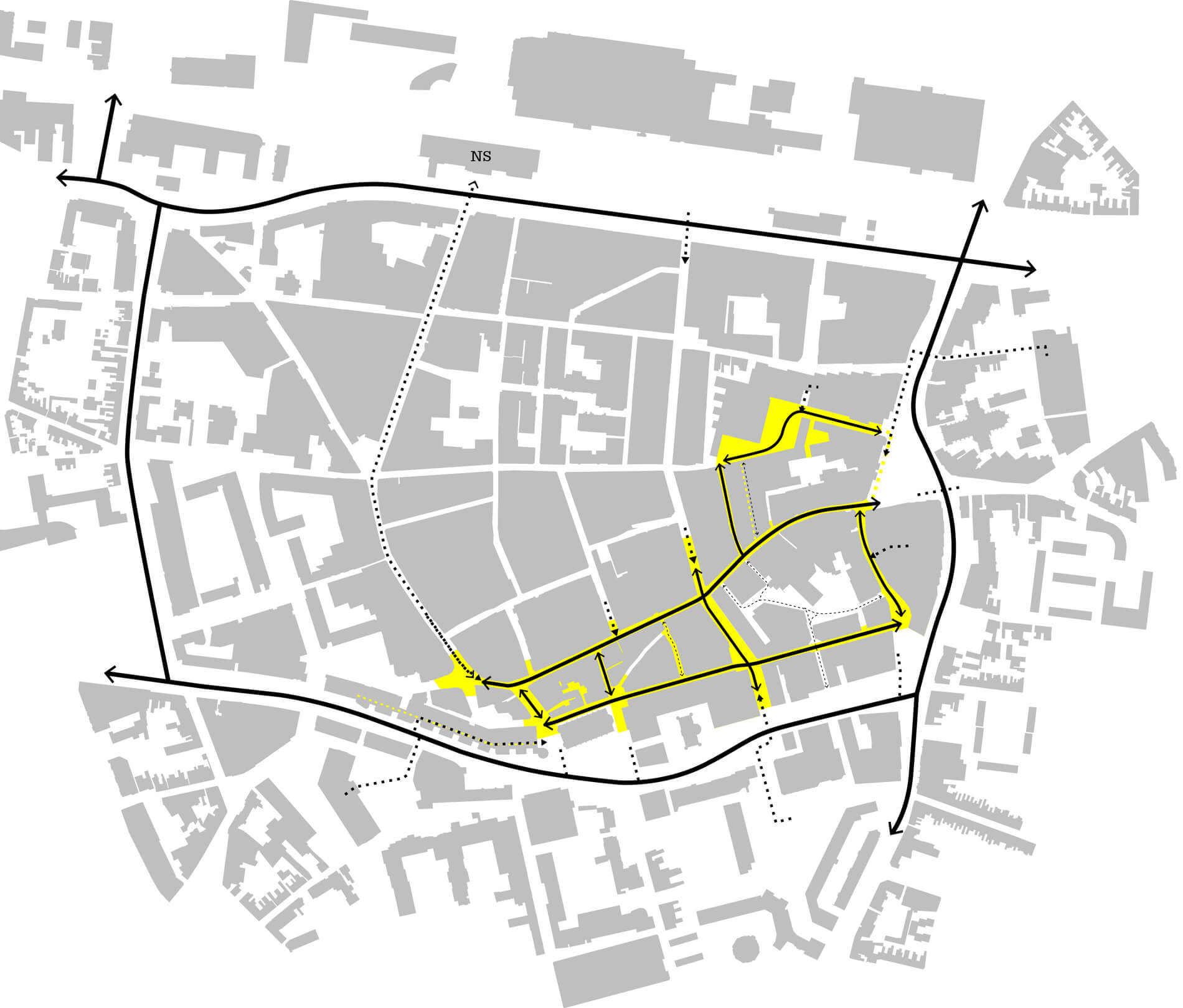 Ontwikkelvisie kernwinkelgebied Tilburg-Rijnboutt-structuurkaart