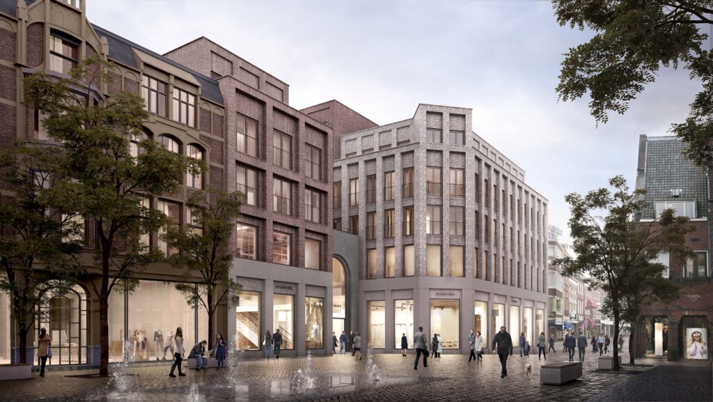 Rijnboutt ontwerpt transformatie C&A warenhuis Groningen tot verfijnd multifunctioneel ensemble