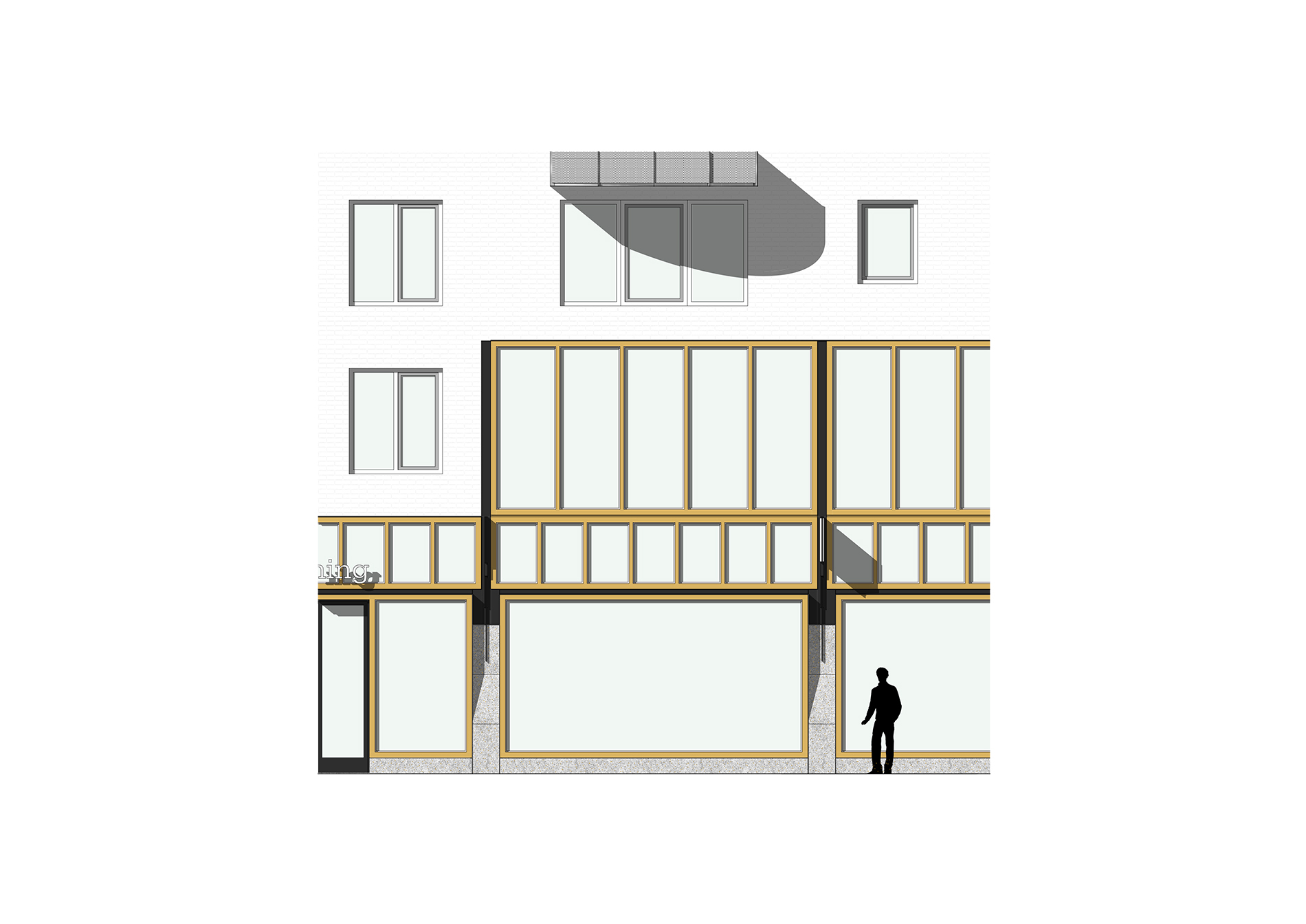 rijnbout architecten amsterdamse poort - gevelfragment puitype A hoog