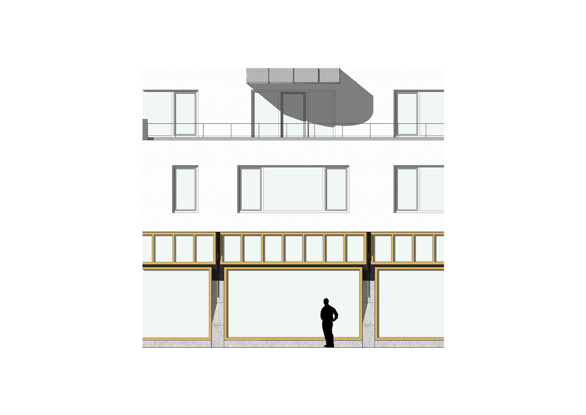 rijnbout architecten amsterdamse poort - gevelfragment puitype A