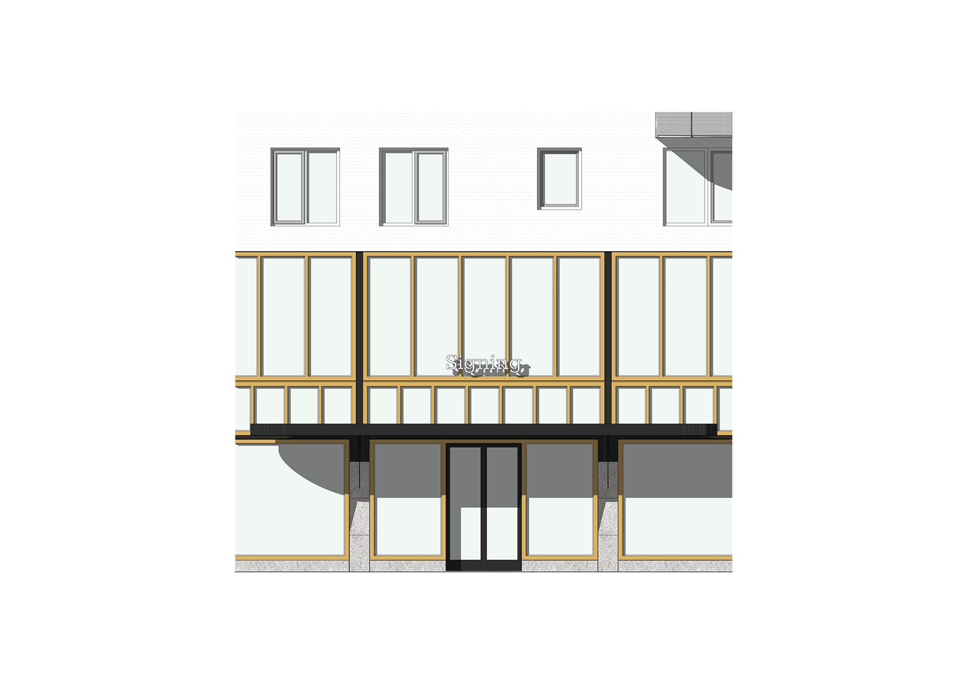 rijnbout architecten amsterdamse poort - gevelfragment puitype B hoog