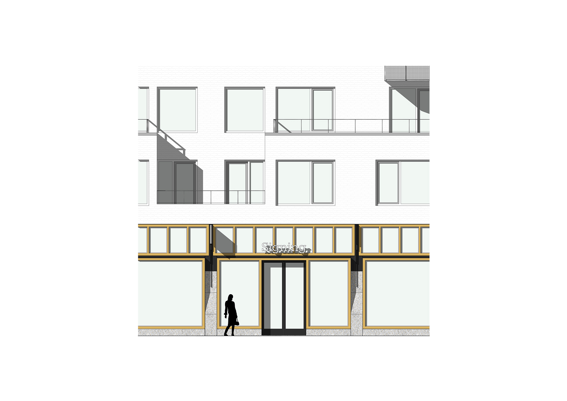 rijnbout architecten amsterdamse poort - gevelfragment puitype B