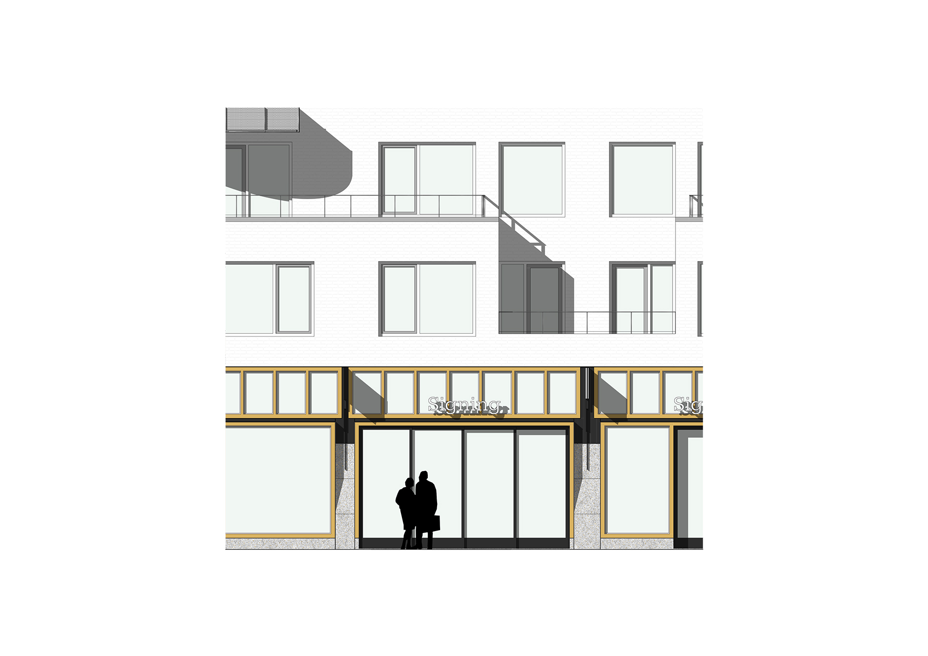 rijnbout architecten amsterdamse poort - gevelfragment puitype C