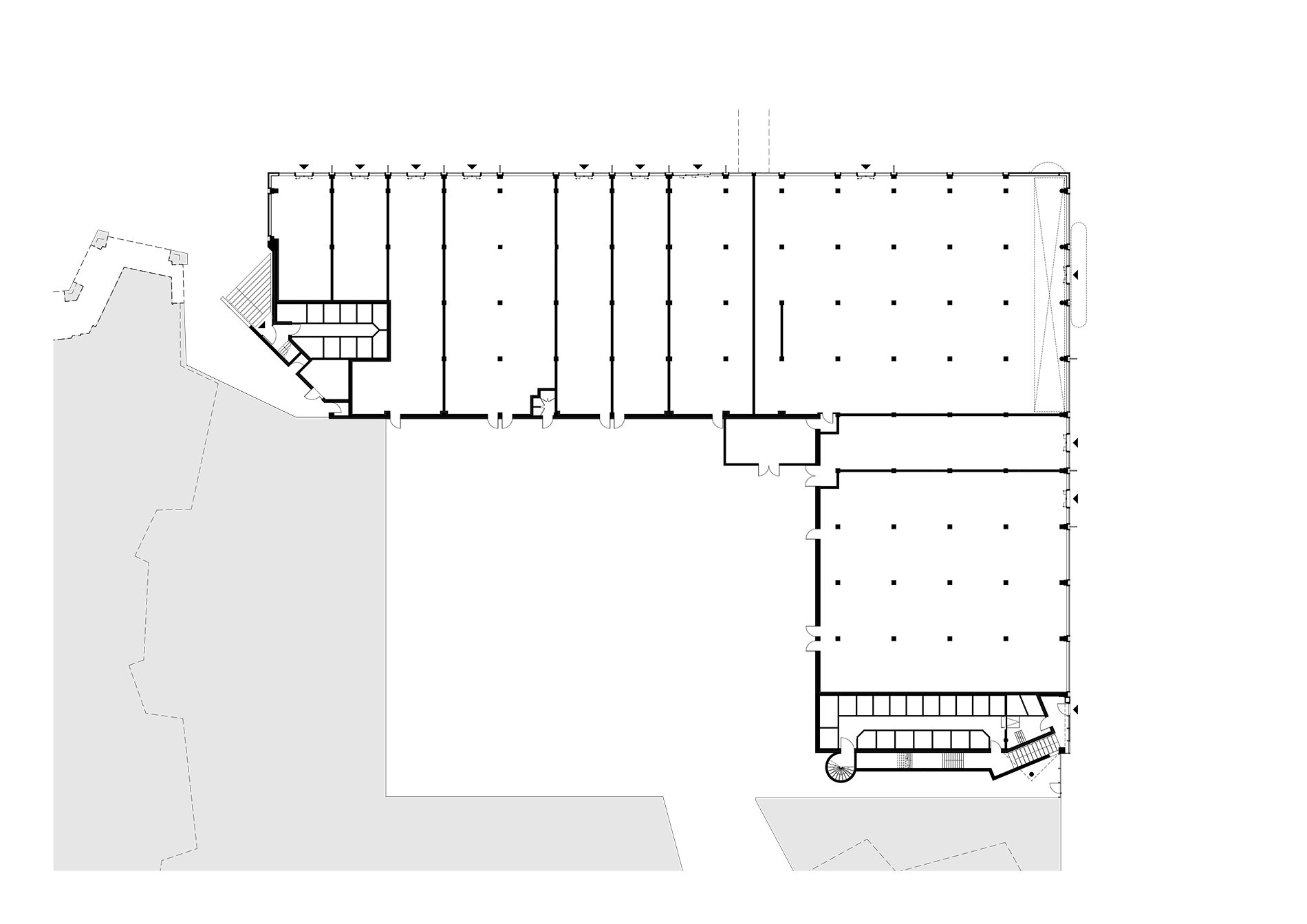 rijnbout architecten amsterdamse poort -plattegrond begane grond